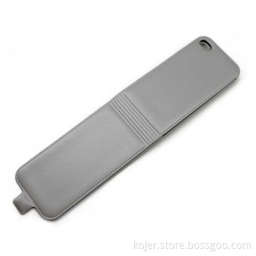 Case for iPhone 4/4S with Flip Design, Electronic Embossed Fake Line and Velvet Lining